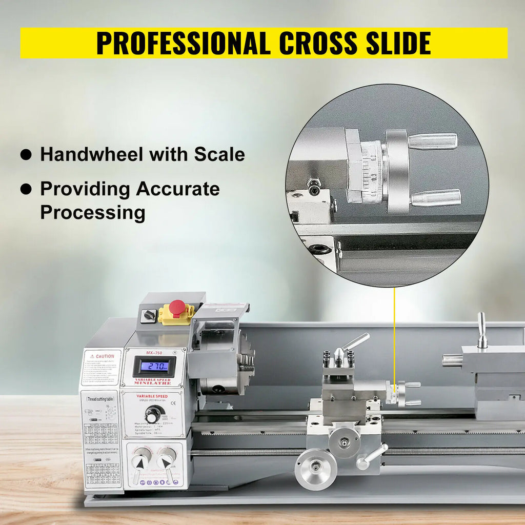 Vevor New 220*600 Manufacture CNC Machine Metal Slant Bed Lathe Hight Quality Automatic