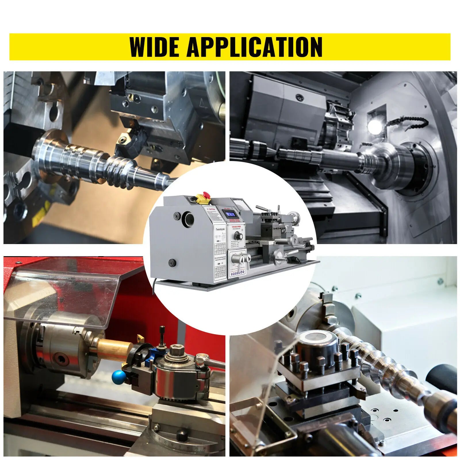 Vevor New 220*600 Manufacture CNC Machine Metal Slant Bed Lathe Hight Quality Automatic