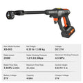 VEVOR Cordless Pressure Washer 580-PSI 1.1 GPM Portable Power Cleaner Handheld High-Pressure Car Washer Gun with 4.0Ah Battery