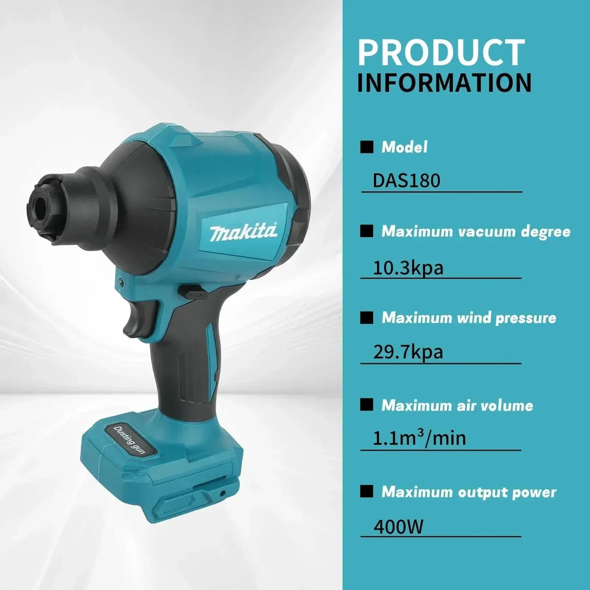 Makita DAS180 18V Brushless Cordless Air Blower