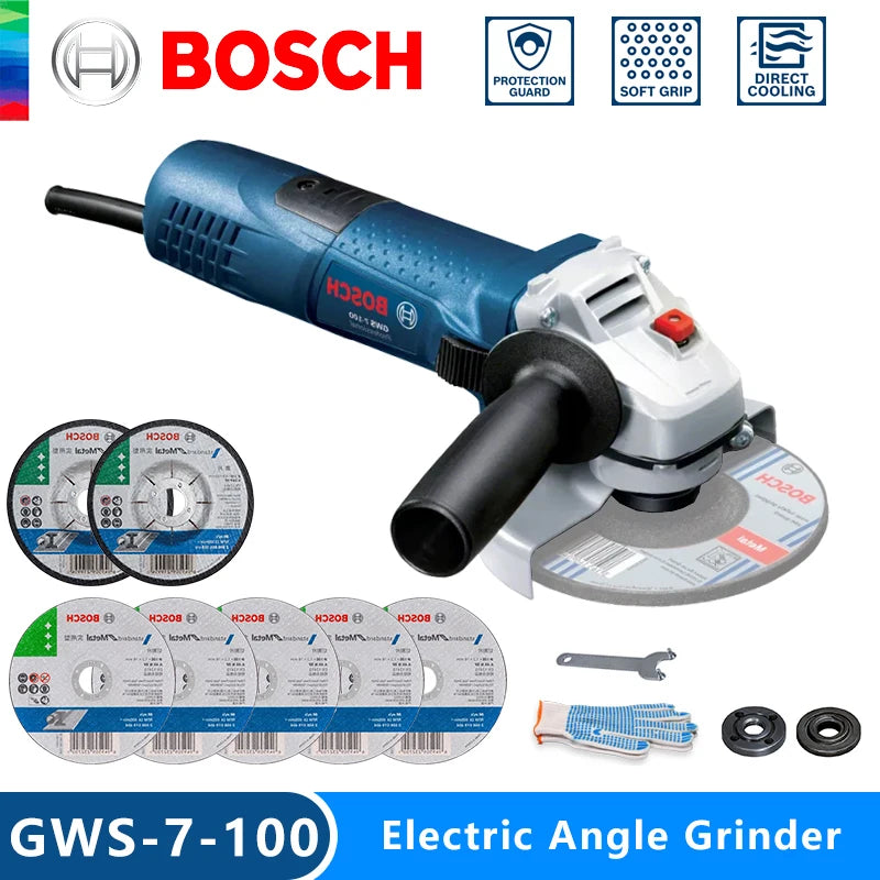 Bosch GWS 7-100 Kampinis Šlifuoklis 100mm
