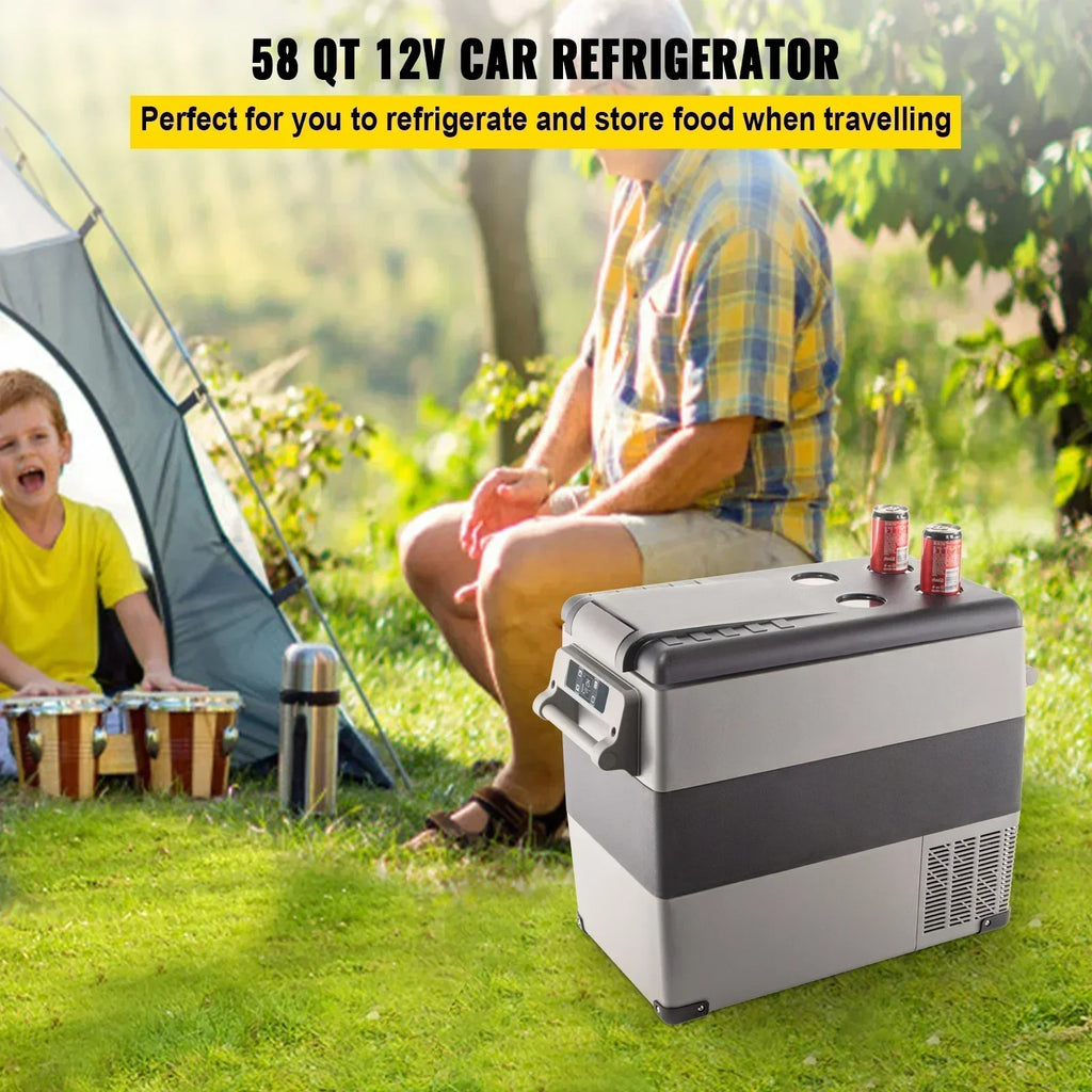 VEVOR Car Mini Refrigerator Mini Fridge 35-55L Freezer Portable Compressor Cooler 12/24V DC 110-240V Ice Box for Camping