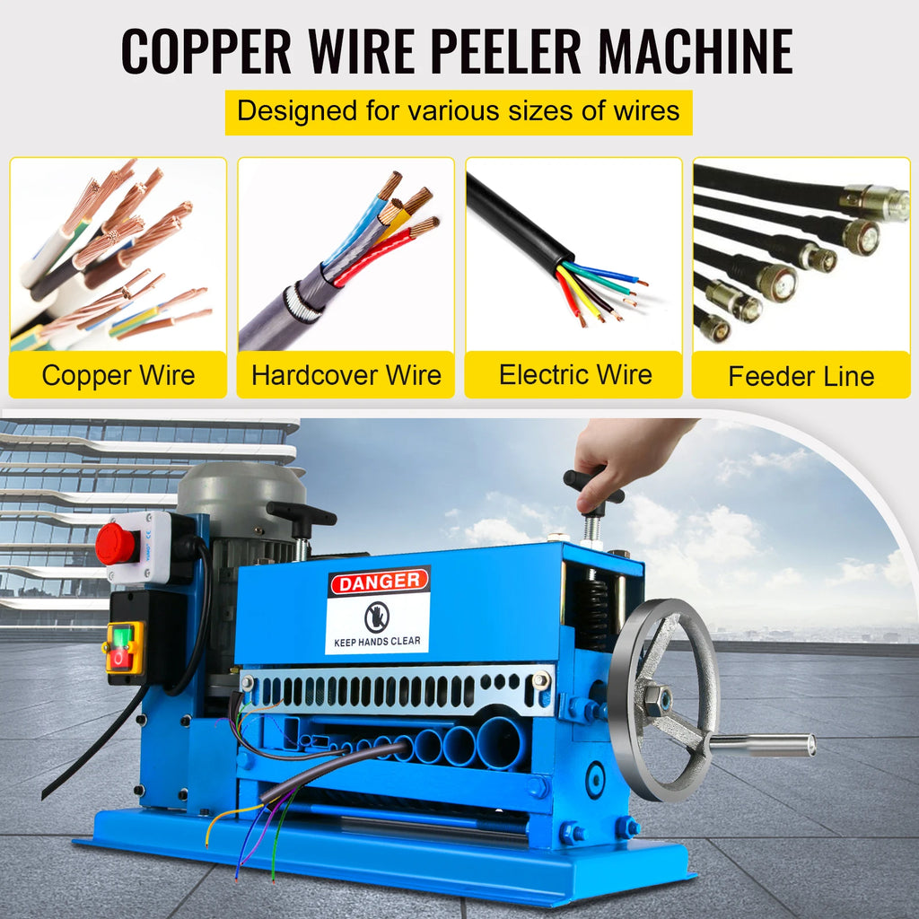 VEVOR Pro Leg Stretcher 220LBS Leg Stretch MachineElectricWireStrippingMachine10Blades370WPortableCableStripper