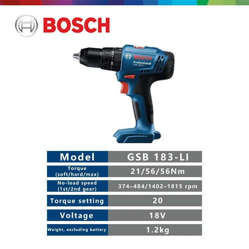 Bosch GSB183 Li 18V Brushless Cordless Electric Drill