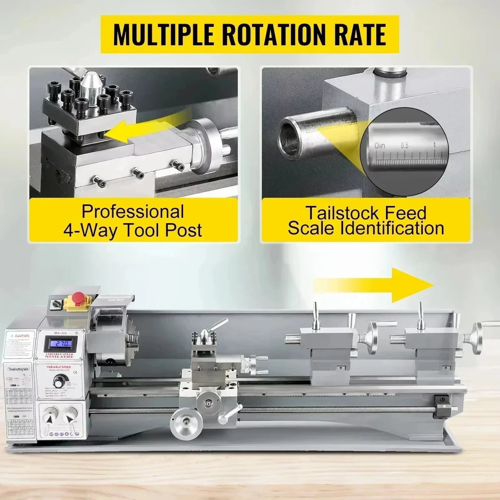 VEVOR Metal Lathe Mini