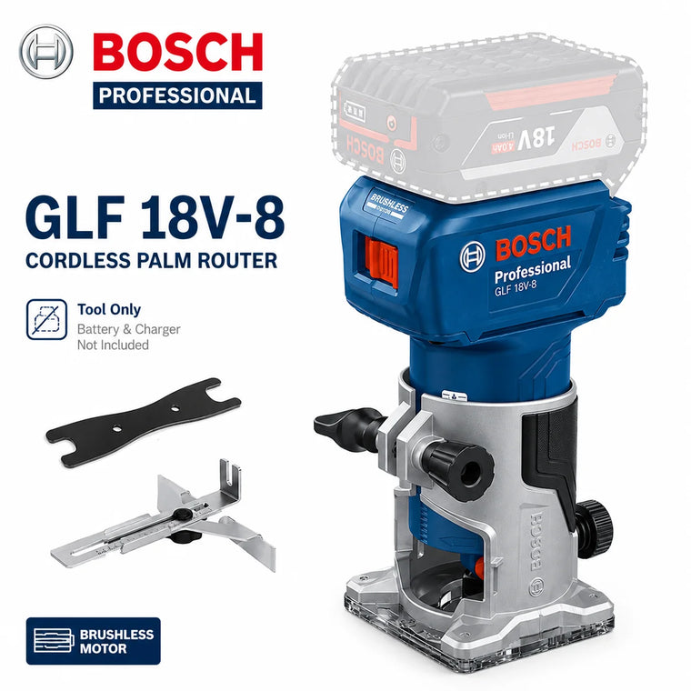 Bosch GLF 18V-8 18V Brushless Medžio Frezavimo Įrankis