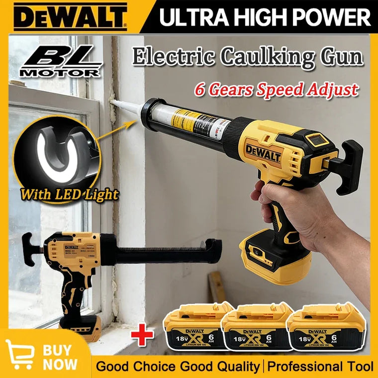 DeWALT Elektrinis Stiklo Klijų Pistoletas su LED Šviesa