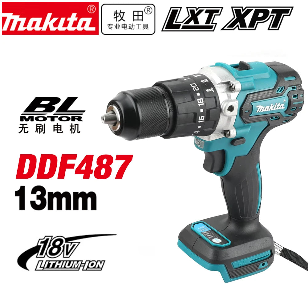 Makita DDF487 18V Bešepetėlinis Akumuliatorinis Gręžtuvas