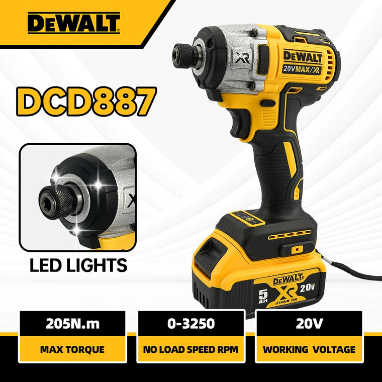 Dewalt DCD887 20V Cordless Brushless Impact Screwdriver
