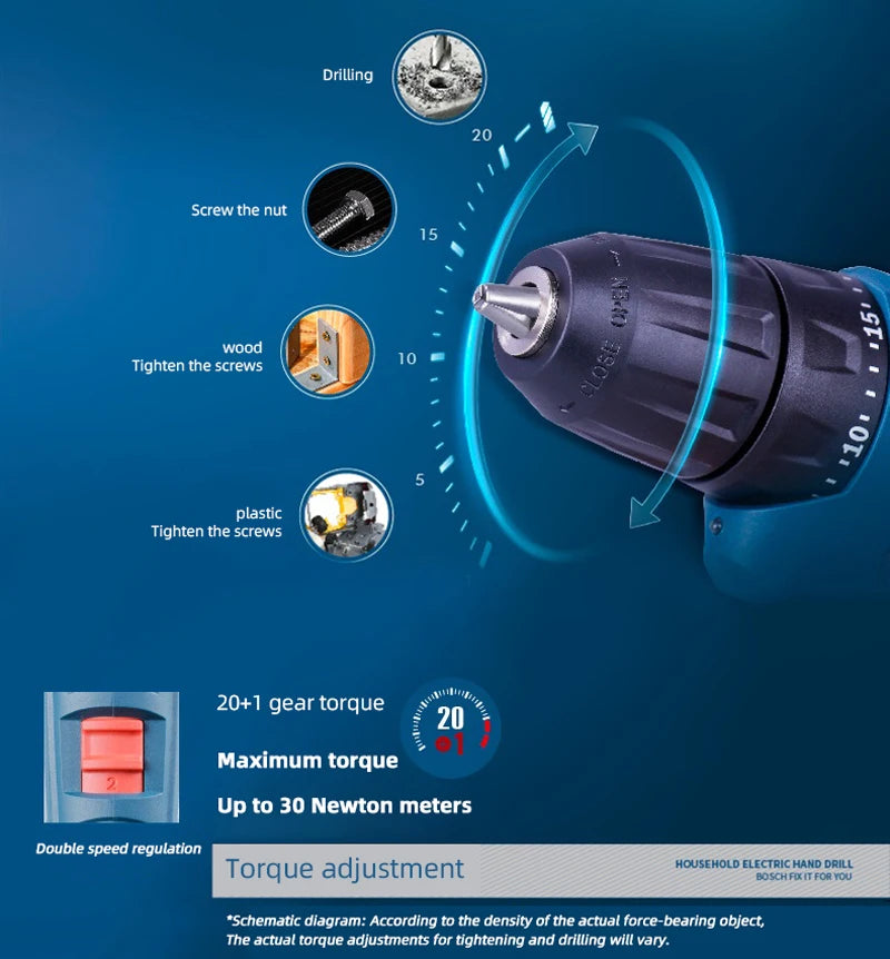 Bosch GSR 120-LI Akumuliatorinis Gręžtuvas
