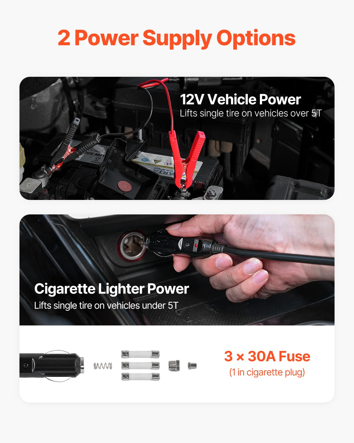 SucceBuy 5T Electric Car Jack Electric Scissor Jack 12V Tire Changer with Electric Impact Wrench & LED Light for Sedan SUV Truck