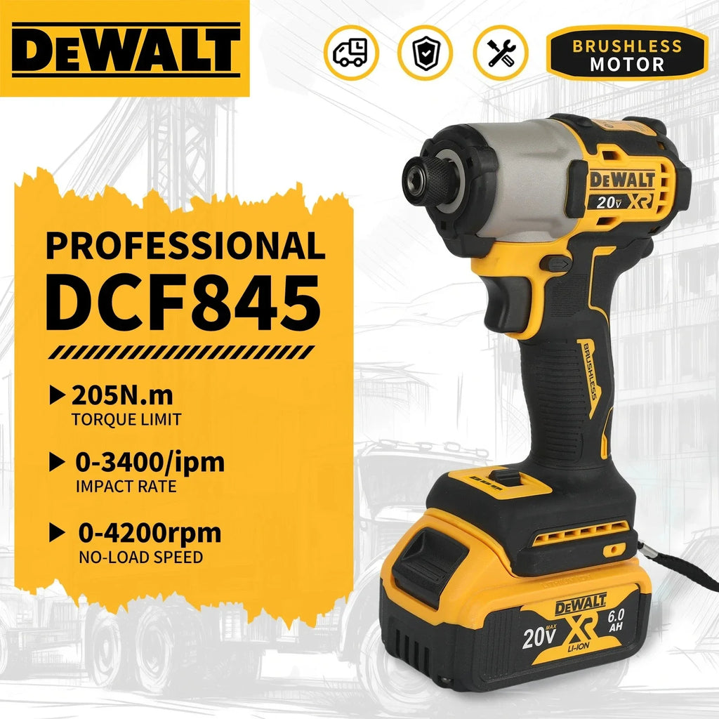 DEWALT 20V Brushless Cordless Impact Electric Driver DCF845