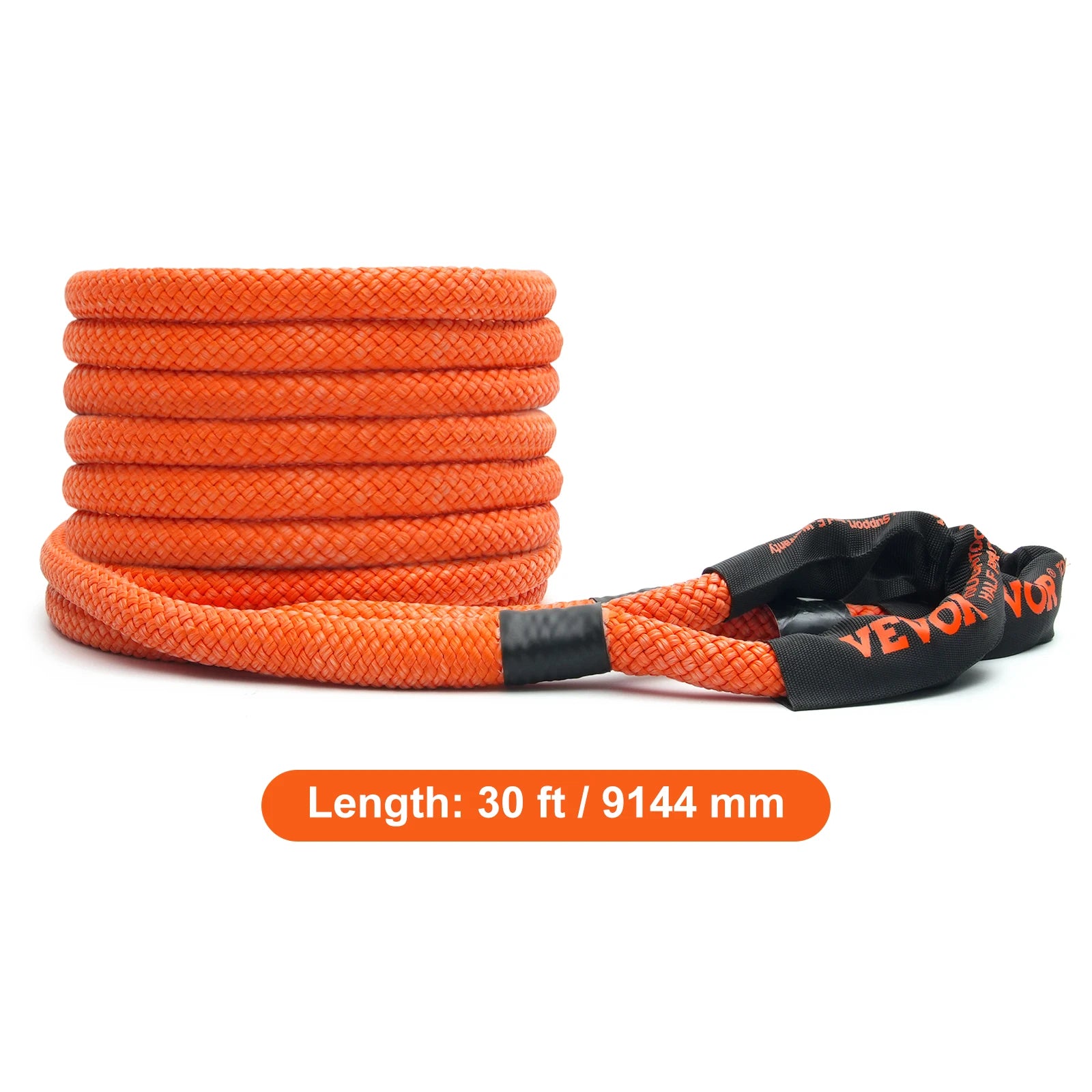 VEVOR 20/30ft Car Towing Rope Off Road Snatch Tow Strap of Rescue Recovery Resistant Which Rope for Jeep Car Truck ATV Tractor