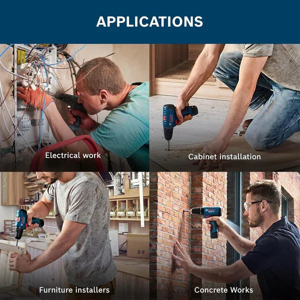 Bosch GSR 120-LI 12V Bevielis 10mm Smūginis Gręžtuvas