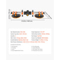 SucceBuy 2 Packs Seamless Granite Seam Setter 90°-120° Adjustable with 6in Suction Cups Seam Joiner for Tile Joining & Leveling