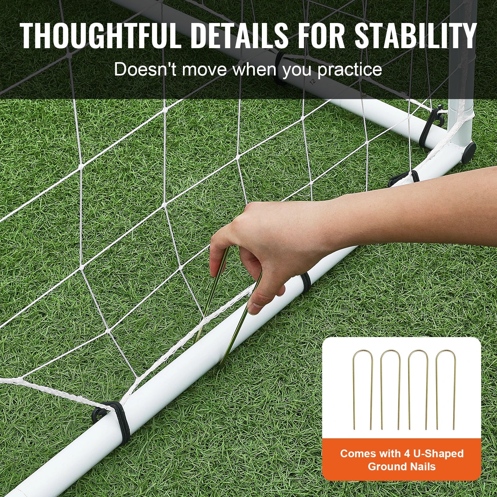 VEVOR Soccer Rebound Trainer Iron Soccer Training Equipment Sports Football Rebounder Wall for Practicing Solo Training Passing
