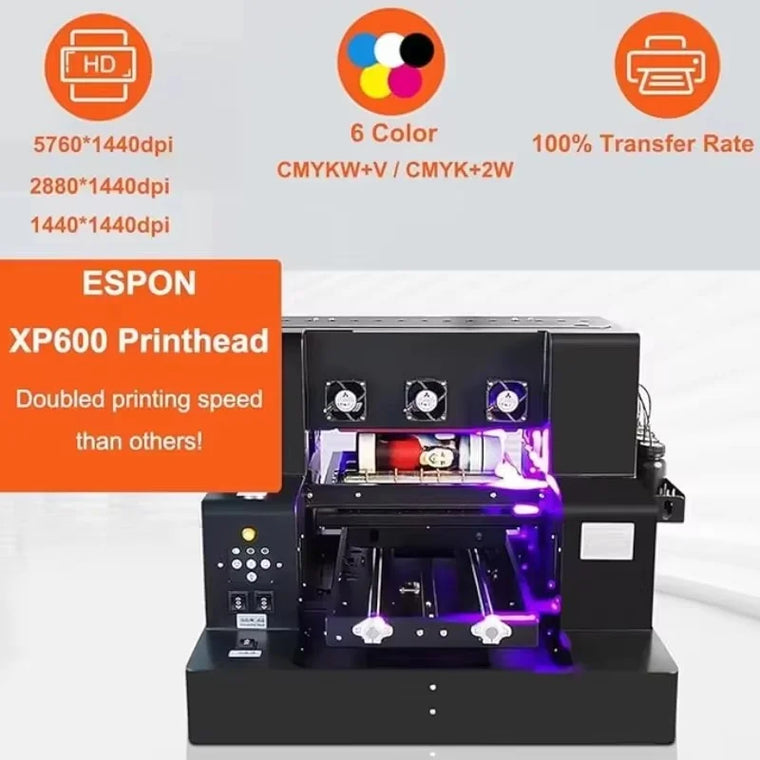 VEVOR UV DTF spausdintuvas A4 / A3 su EPSON XP600 arba L805 spausdinimo galvute