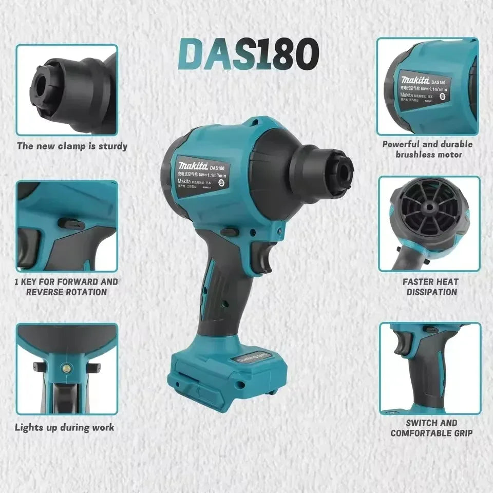 Makita DAS180 18V Brushless Cordless Air Blower