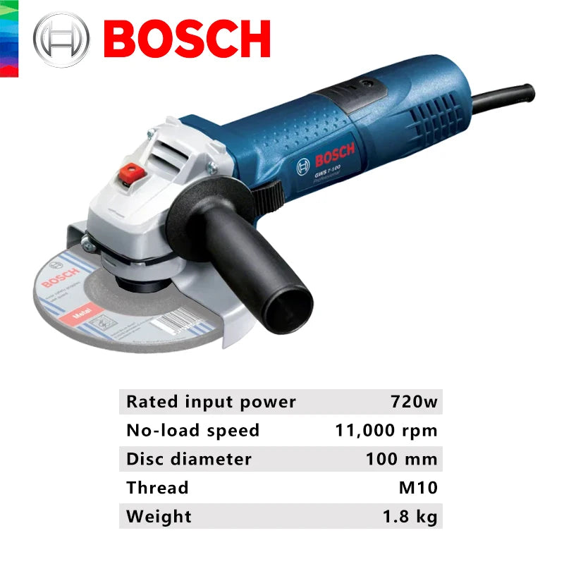 Bosch GWS 7-100 Kampinis Šlifuoklis 100mm