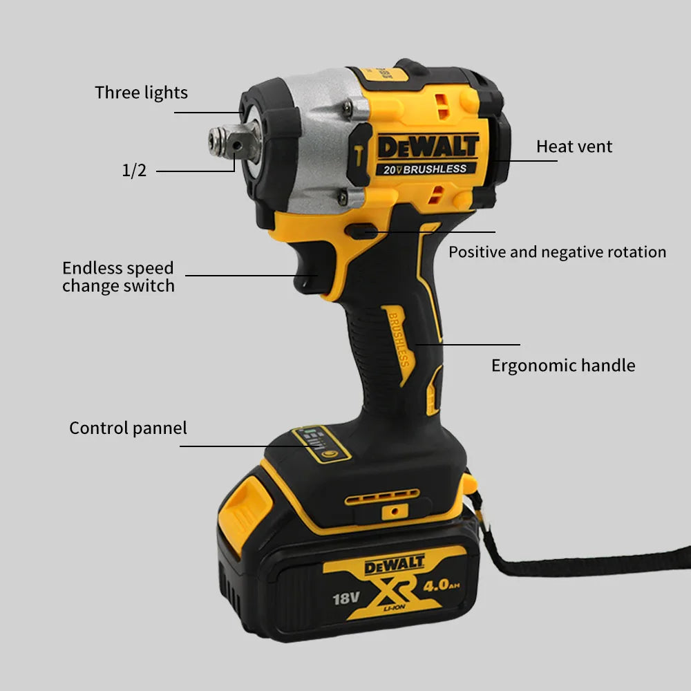 Dewalt DCF921 Akumuliatorinis Elektrinis Smūginis Raktas