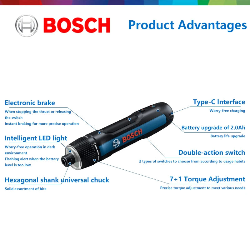 Bosch GO 3 Akumuliatorinis Elektrinis Atsuktuvas