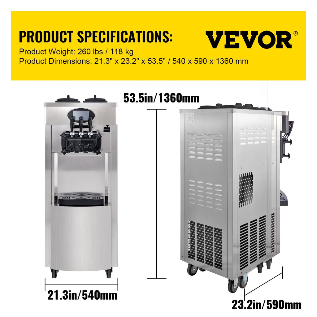 VEVOR Pro Leg Stretcher 220LBS Leg Stretch MachineCommercialSoftIceCreamMachinePreCoolingatNight