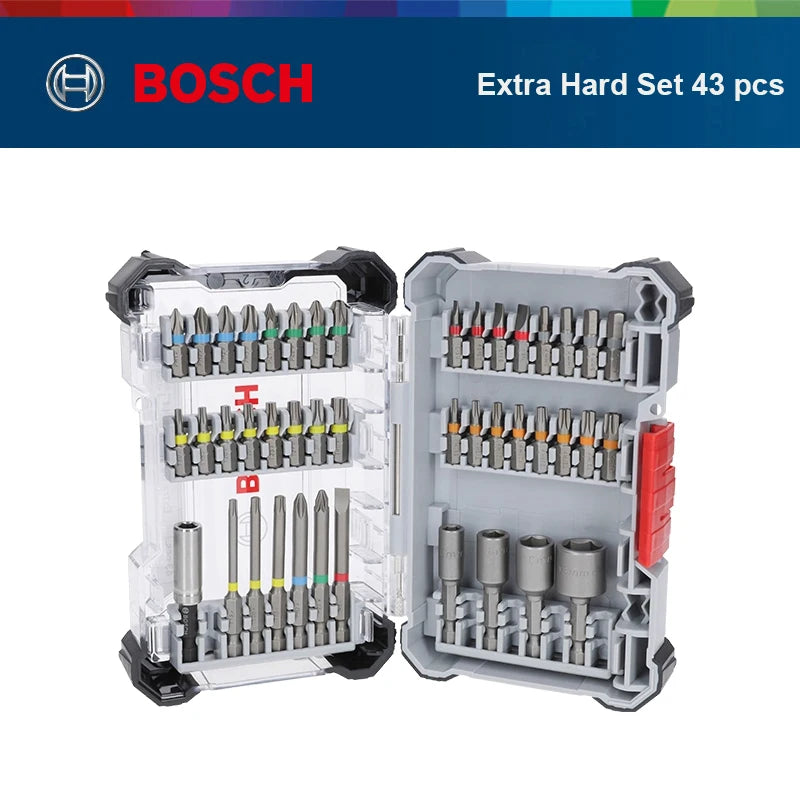 Bosch 43 Priedų Rinkinys Elektriniam Atsuktuvui S2 Plieno