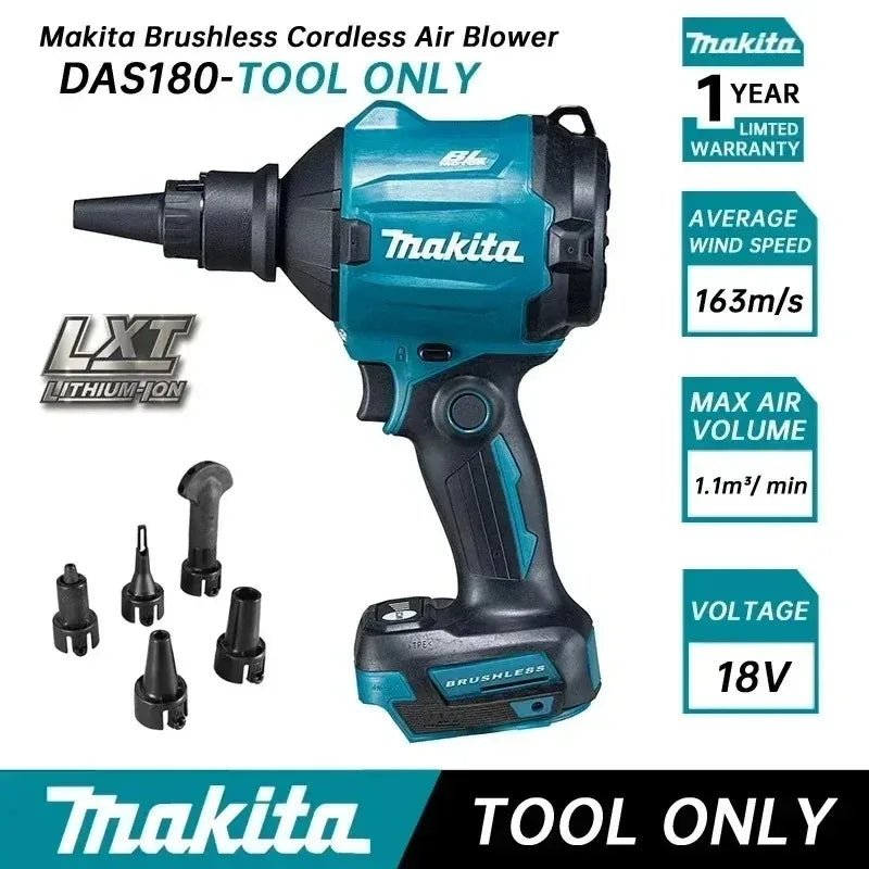 Makita DAS180 18V Brushless Cordless Air Blower