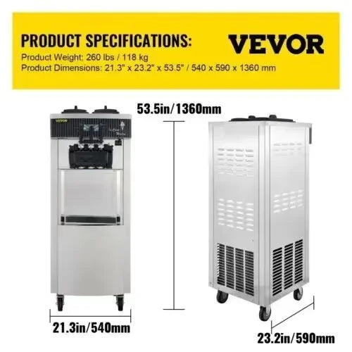 VEVOR Ice Cream Machine