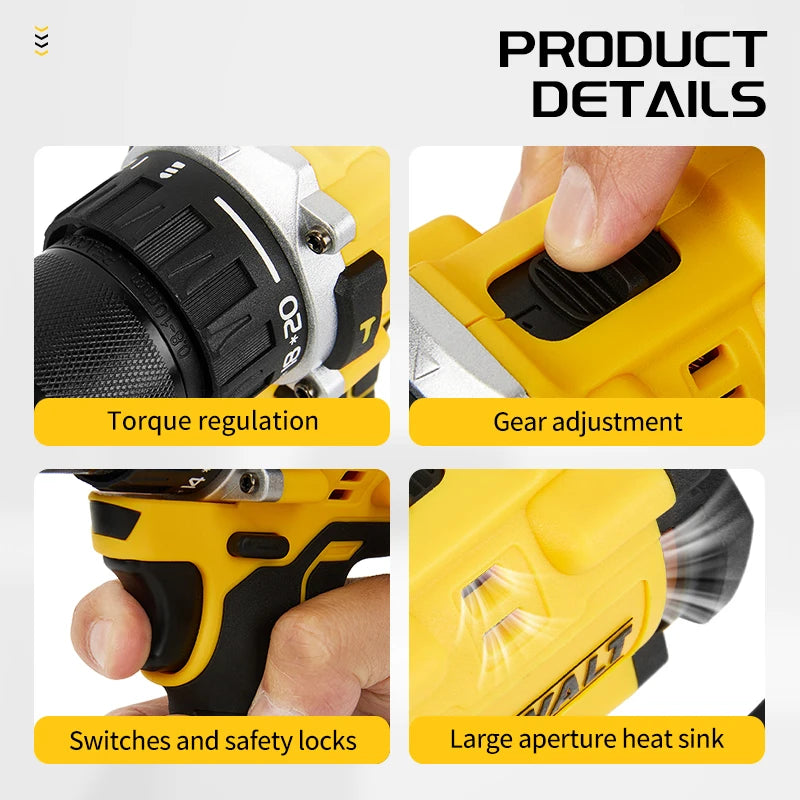 DeWalt DCD805 20V Brushless Akumuliatorinis Gręžtuvas