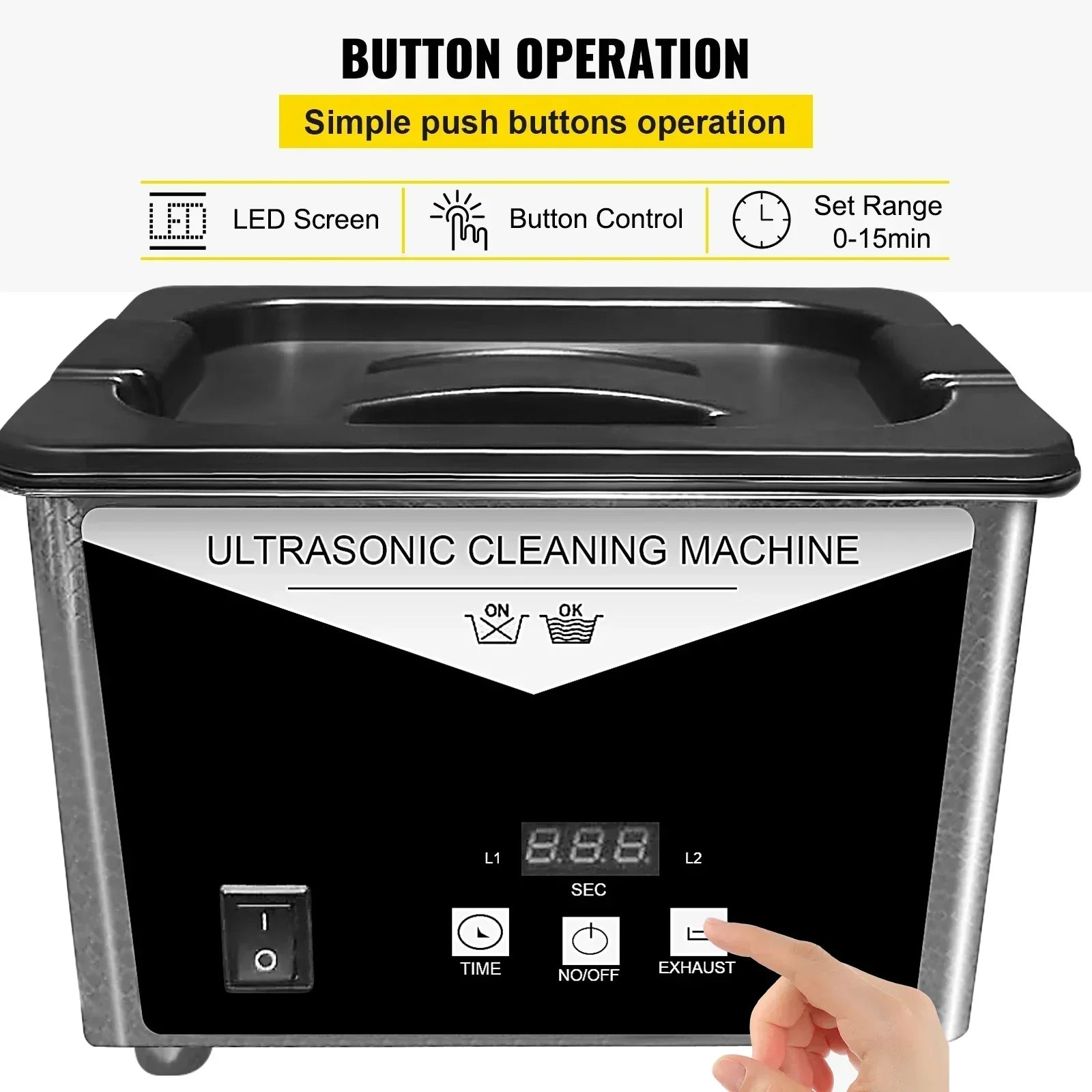 VEVOR Pro Leg Stretcher 220LBS Leg Stretch MachineProfessionalUltrasonicCleaner