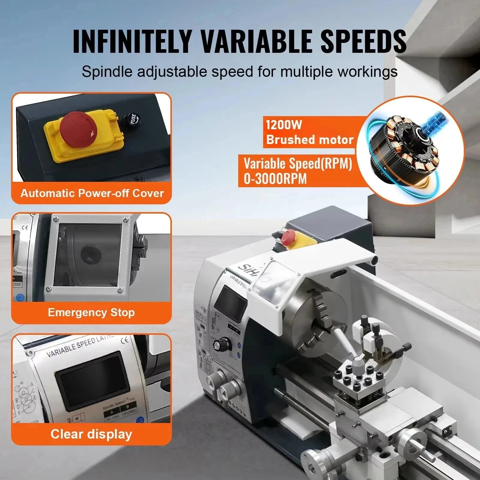VEVOR Metal Lathe Mini