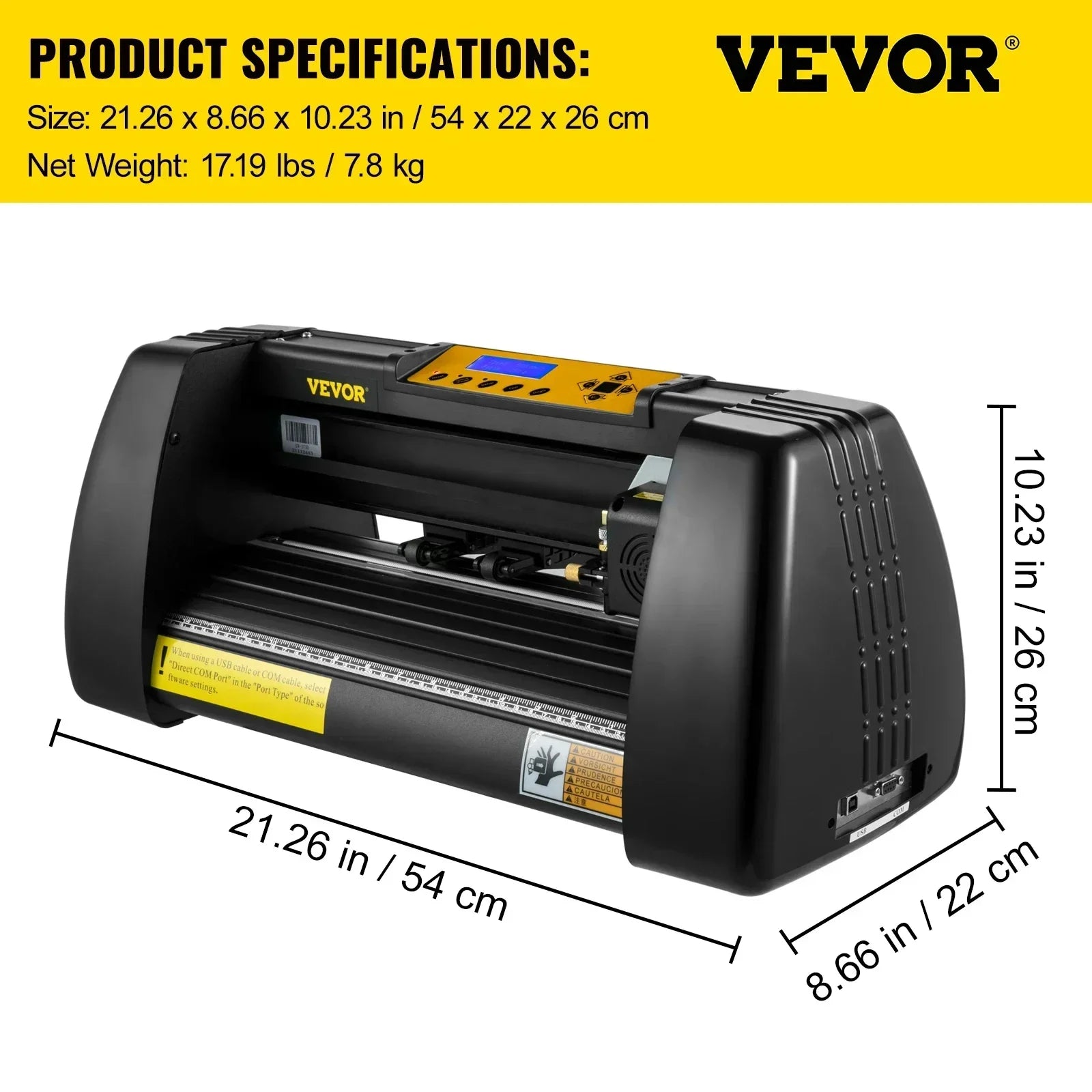 VEVOR Vinyl Cutter Machine Cutting Plotter 14Inch Computer Windows Software 3 Blades 1 Pen Holder Printer for Advertisement
