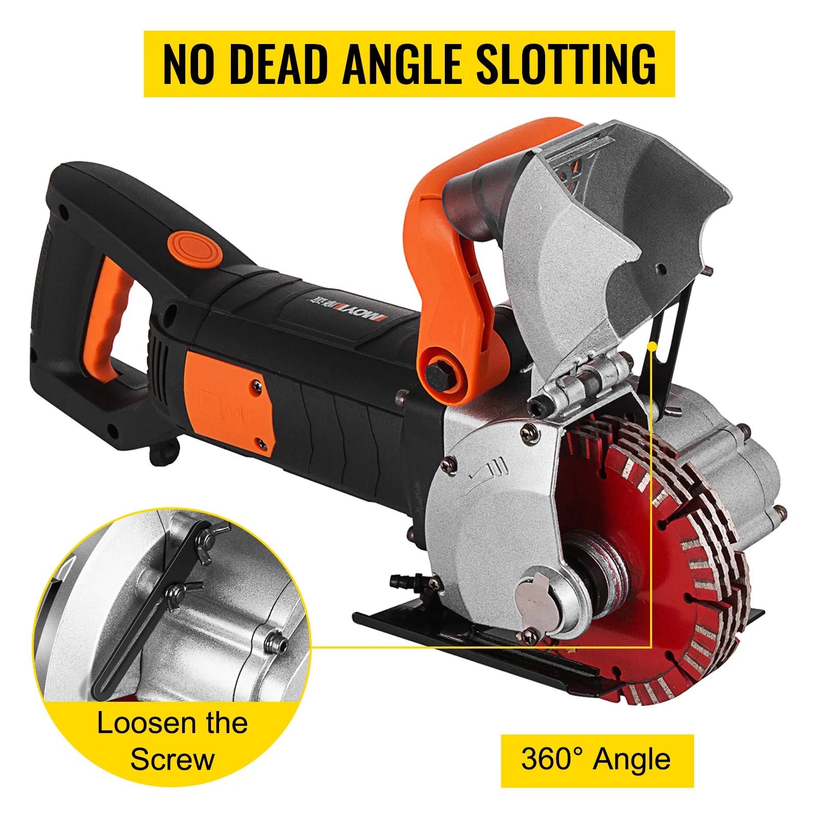 SucceBuy 115mm 133mm Electric Wall Chaser Seamless Groove Cutting Machine Max Load 4KW 4.8KW Steel Concrete Circular Saw Slotter