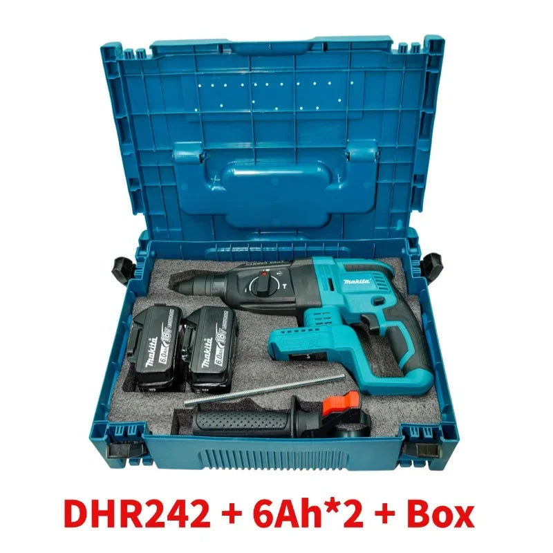 Bešepetėlinis akumuliatorinis perforatorius Makita DHR242 24 mm