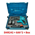 Bešepetėlinis akumuliatorinis perforatorius Makita DHR242 24 mm