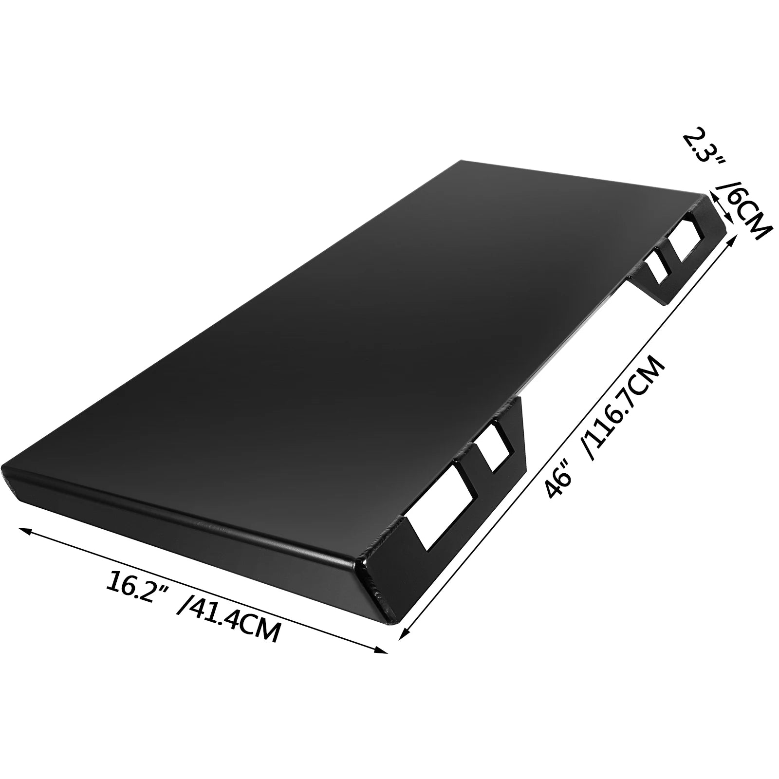 VEVOR 1/4inch Thick Quick Tach Mounting Plate Anti-corrosion Surface Quick to Tach Or Bolt Universal Mounting System Black