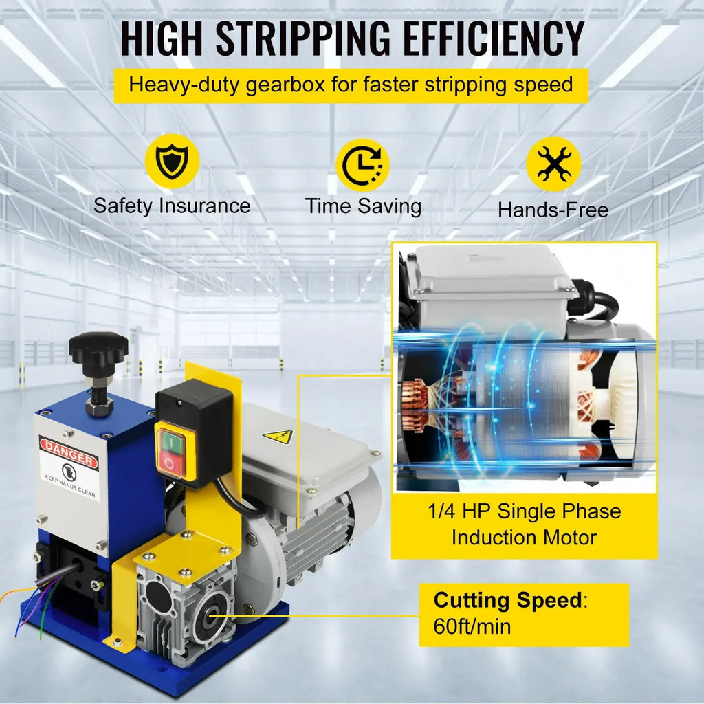 VEVOR Pro Leg Stretcher 220LBS Leg Stretch MachineElectricWireStrippingMachineThreeTypeWithCableStripperMachine