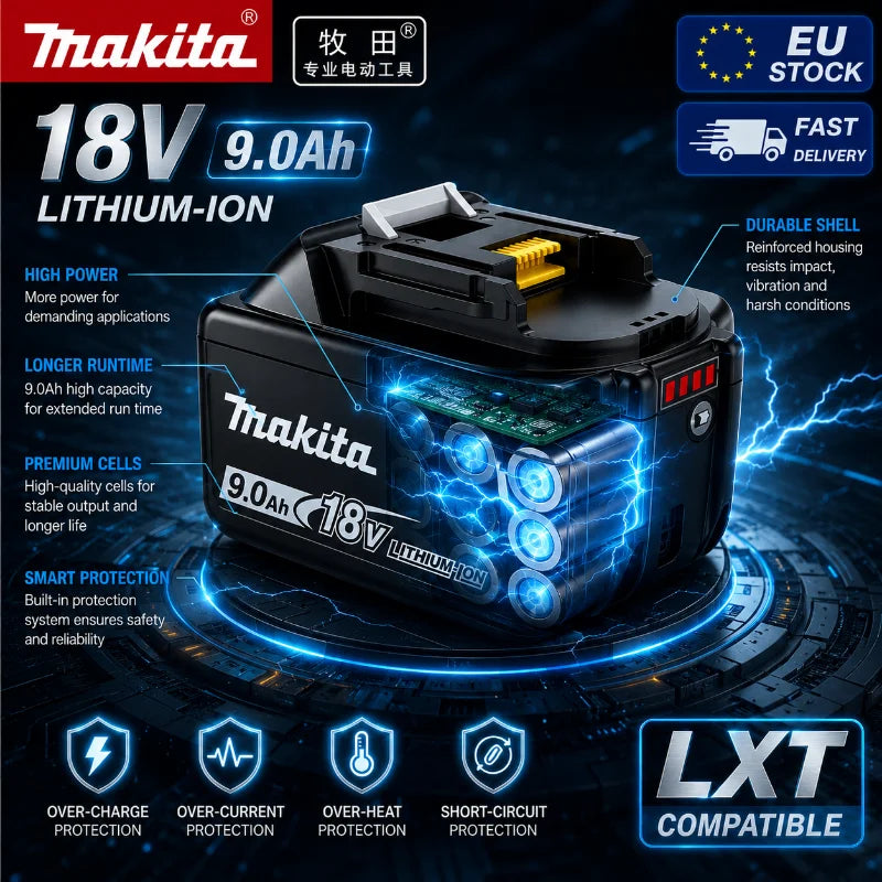 Makita 18V 9.0Ah Li-Ion Akumuliatorius BL1890