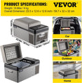 VEVOR Car Refrigerator 20L Compressor Portable Small Refrigerator Freezer Mini Electric Cooler for Driving Travel Fishing Outdoo