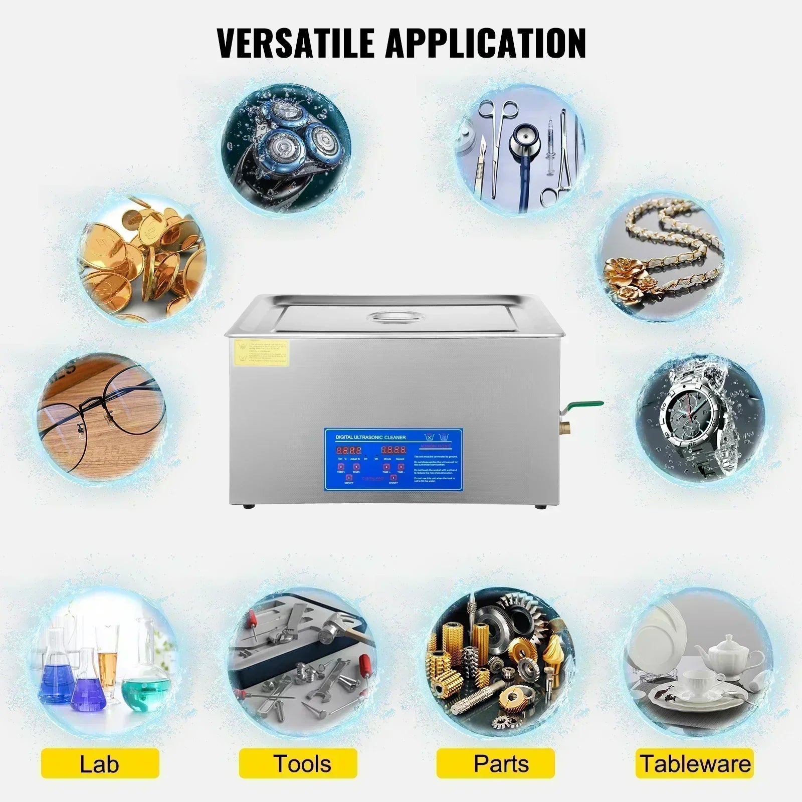 VEVOR Pro Leg Stretcher 220LBS Leg Stretch MachineUltrasonicCleanerUltrasoundCleanerPortable1.3L-30LDiswasher