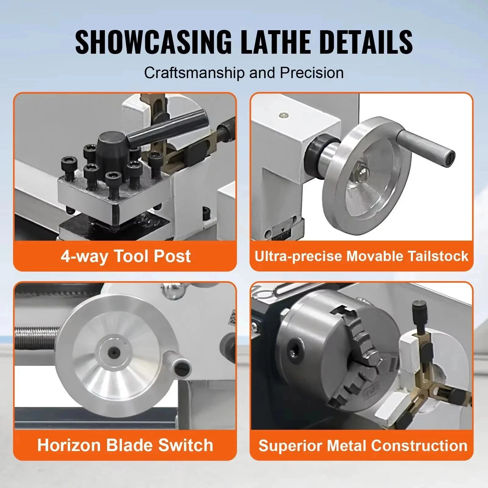 VEVOR Metal Lathe Mini