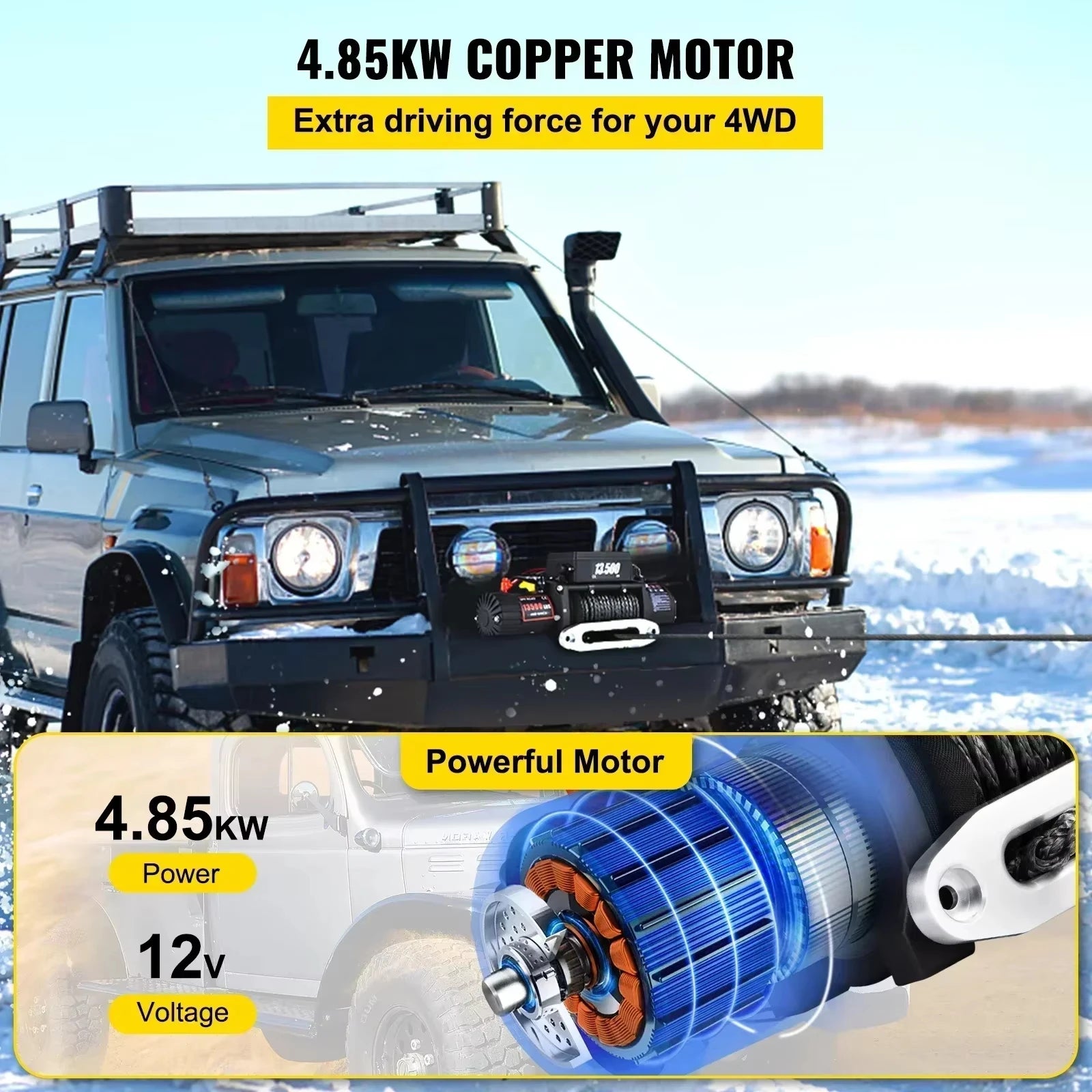 VEVOR Electric Winch 13500lbs