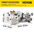 VEVOR Pro Leg Stretcher 220LBS Leg Stretch MachineMetalLathePrecisionToolMiniLatheVariableSpeedMiniMetalLathe