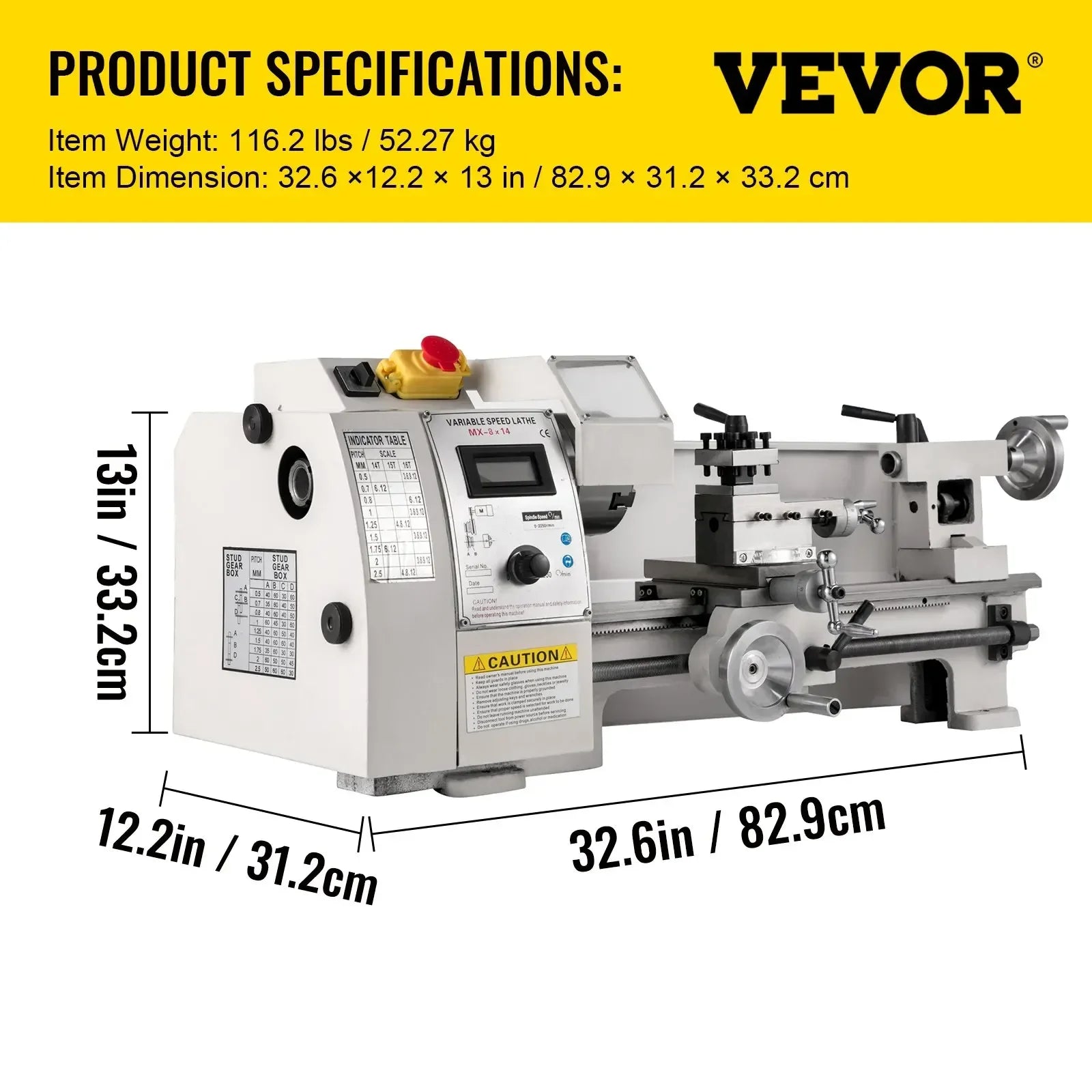 VEVOR Pro Leg Stretcher 220LBS Leg Stretch MachineMetalLathePrecisionToolMiniLatheVariableSpeedMiniMetalLathe