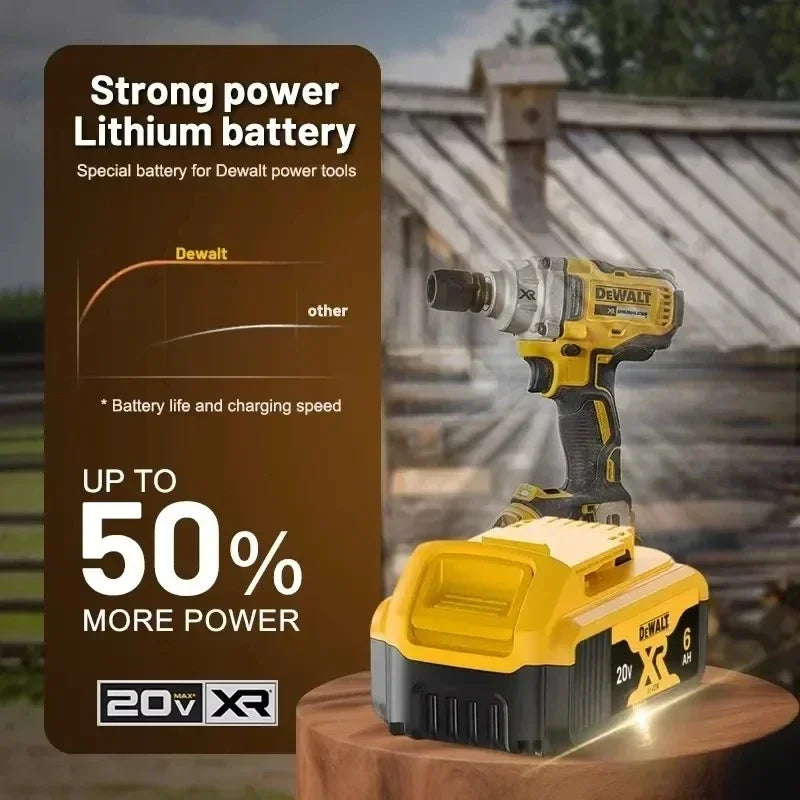 DEWALT 20V 6000mAh DCB206 Li-Ion Baterija