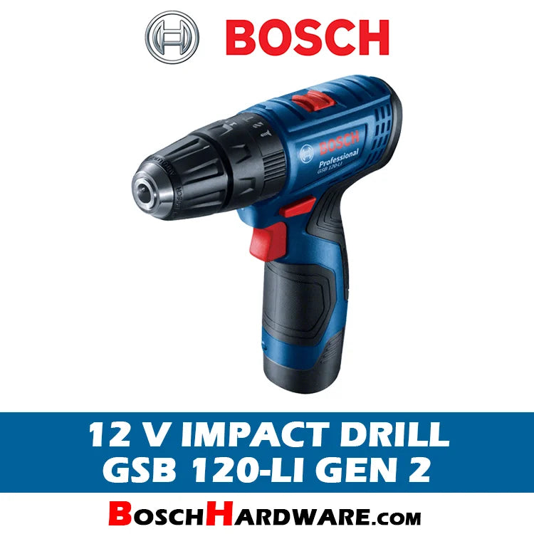 Bosch GSR 120-LI 12V Bevielis 10mm Smūginis Gręžtuvas