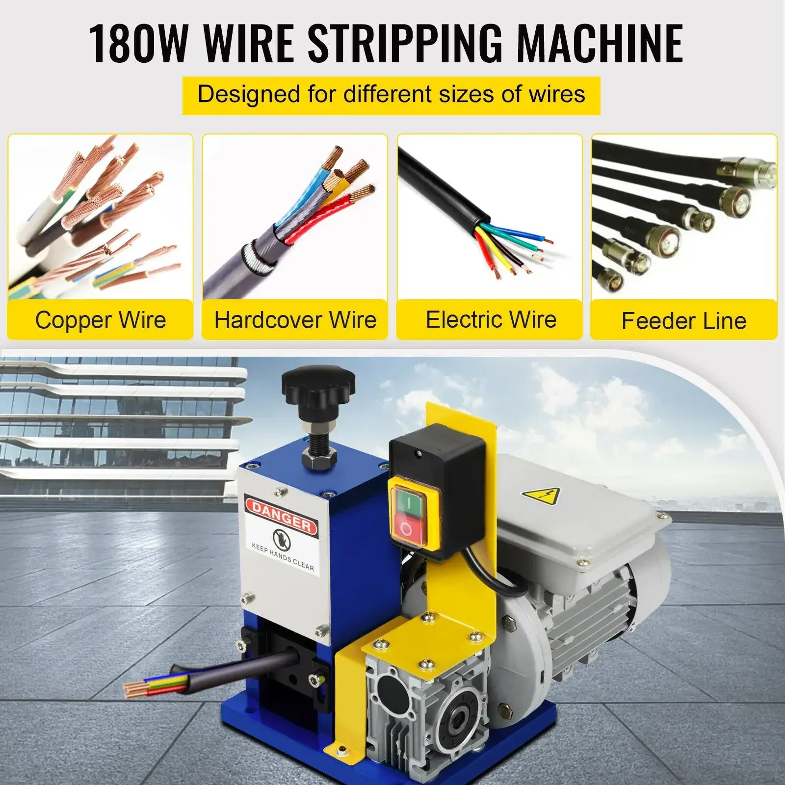 VEVOR Pro Leg Stretcher 220LBS Leg Stretch MachineElectricWireStrippingMachineThreeTypeWithCableStripperMachine