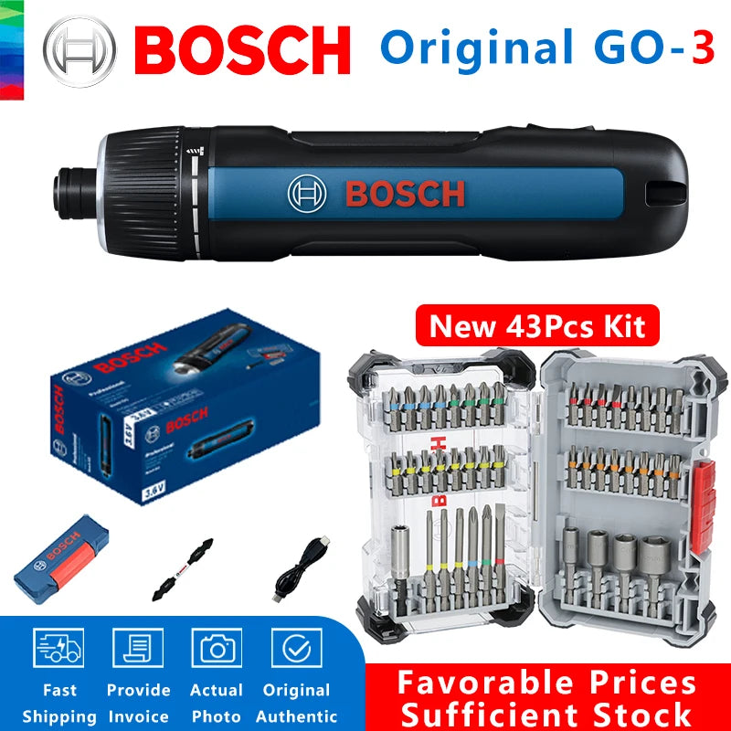 Bosch GO 3 3.6V Akumuliatorinis Atsuktuvas su Dėžute