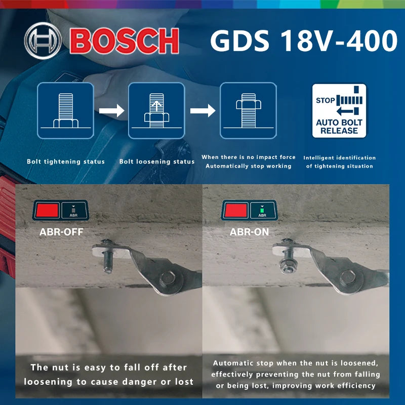 Bosch GDS 18V-400 400Nm Cordless Impact Wrench